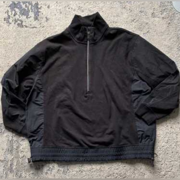 New Women’s Athleta Black Half Zip Pullover Jacket Size XLTG - Picture 1 of 8